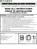 Faber MUDAMPER6 Installation And Safety Instructions preview