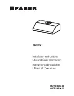 Preview for 1 page of Faber Ostro 30 SS 400 cfm Installation Instructions; Use And Care Information