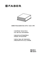 Faber RB1200 Installation Instructions; Use And Care Information preview