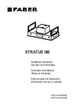 Faber STRTIS48WHNB Installation Instructions; Use And Care Information preview