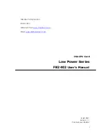 FabiaTech FB2402 User Manual preview