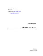 FabiaTech FR9100 User Manual preview