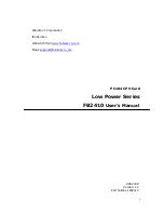 FabiaTech PC104 User Manual preview