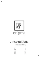 Preview for 1 page of Fabita adriano design ENIGMA Instructions Manual