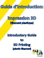 Preview for 1 page of FabLab impression 3D Introductory Manual