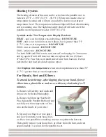 Preview for 5 page of Fabrication Enterprises Waxwel Plus 11-1611 Use And Care Manual