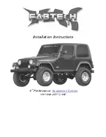 Fabtech FTS24001BK Installation Instructions Manual preview