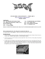 Preview for 1 page of Fabtech FTS8001 Instructions