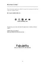 Preview for 19 page of Fabuletta FSV101 Instruction Manual