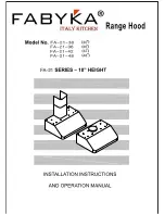 Fabyka FA-21-30 Installation Instructions And Operation Manual preview