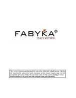 Preview for 35 page of Fabyka FA-21-30 Installation Instructions And Operation Manual