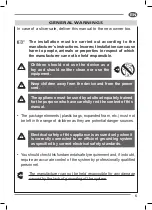 Preview for 7 page of Fac F 250 E Use And Maintenance Manual