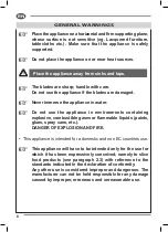 Preview for 10 page of Fac F 250 E Use And Maintenance Manual