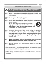 Preview for 11 page of Fac F 250 E Use And Maintenance Manual