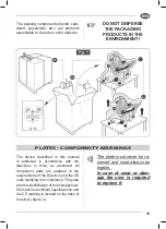 Preview for 15 page of Fac F 250 E Use And Maintenance Manual