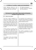 Preview for 17 page of Fac F 250 E Use And Maintenance Manual