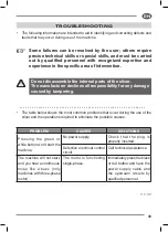 Preview for 43 page of Fac F 250 E Use And Maintenance Manual