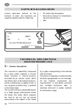 Preview for 16 page of Fac F 300 TCV Use And Maintenance Manual