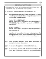 Предварительный просмотр 11 страницы Fac F195 Use And Maintenance Manual