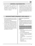 Preview for 15 page of Fac F195 Use And Maintenance Manual