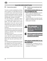 Preview for 26 page of Fac F195 Use And Maintenance Manual