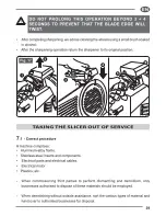 Preview for 41 page of Fac F195 Use And Maintenance Manual