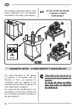 Предварительный просмотр 14 страницы Fac F250 TS-V Use And Maintenance Manual