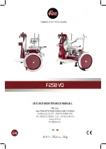 Fac F250 VO Use And Maintenance Manual preview