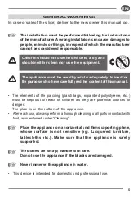 Preview for 5 page of Fac F300 VO L Use And Maintenance Manual