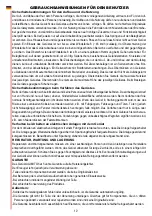 Preview for 12 page of FACAL ALUMITO MAXI User And Maintenance Manual