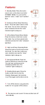 Preview for 4 page of FACE VITAL Ultrasonic Skin Scrubber User Manual