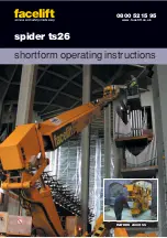 facelift spider ts26 Short-Form Operating Instructions preview