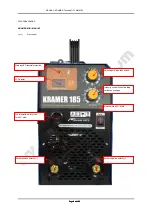 Предварительный просмотр 8 страницы FACHOWIEC KRAMER MIG/MMA 185 Original Instructions Manual