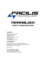 Facilis TERRABLOCK Setup & User Manual preview