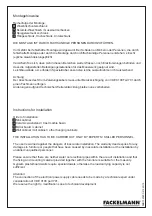 Preview for 2 page of Fackelmann Rondo Instructions For Installation Manual