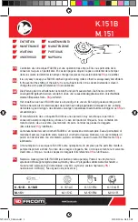 Предварительный просмотр 1 страницы Facom K.151B Maintenance Manual