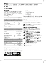 Preview for 58 page of Facom Scandiag DX.TSCANPB Original Instructions Manual