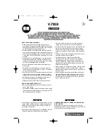 Предварительный просмотр 26 страницы Facom V.781B Instructions Manual