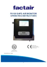 Preview for 1 page of Factair F6100 Operating Instructions Manual