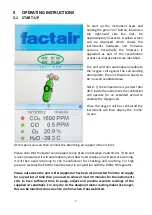 Предварительный просмотр 8 страницы Factair F6100 Operating Instructions Manual