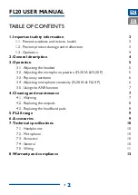 Preview for 2 page of Factem FL20 Series User Manual