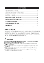 Preview for 2 page of FACTO MWK-05CMN1-BJ7 Operator'S Manual