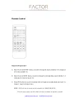 Preview for 10 page of Factor Electronics HDBaseT-8x8Matrix Manual