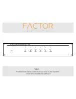 Factor Electronics V-66 User And Installation Manual preview