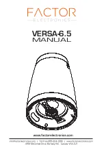 Factor Electronics VERSA-6.5 Manual preview