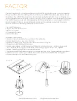 Предварительный просмотр 2 страницы Factor C-660TB Installation Manual