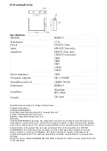 Предварительный просмотр 2 страницы Factor HORN-15 Operating Instructions Manual