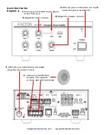 Предварительный просмотр 4 страницы Factor V-430 Owner'S Manual