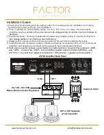 Предварительный просмотр 2 страницы Factor VC-10D Installation Manual