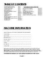 Preview for 3 page of Factory Cat 28 Operator And Parts Manual